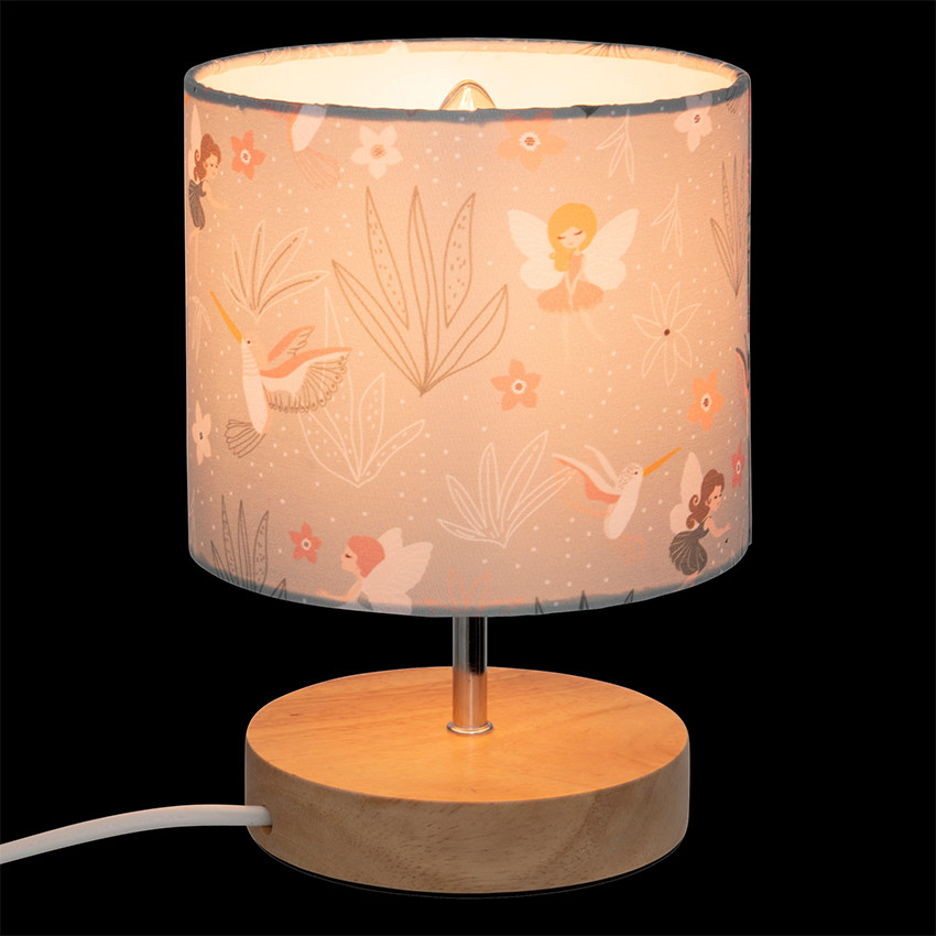Lampe à poser Toxey 21cm avec abat-jour fée 