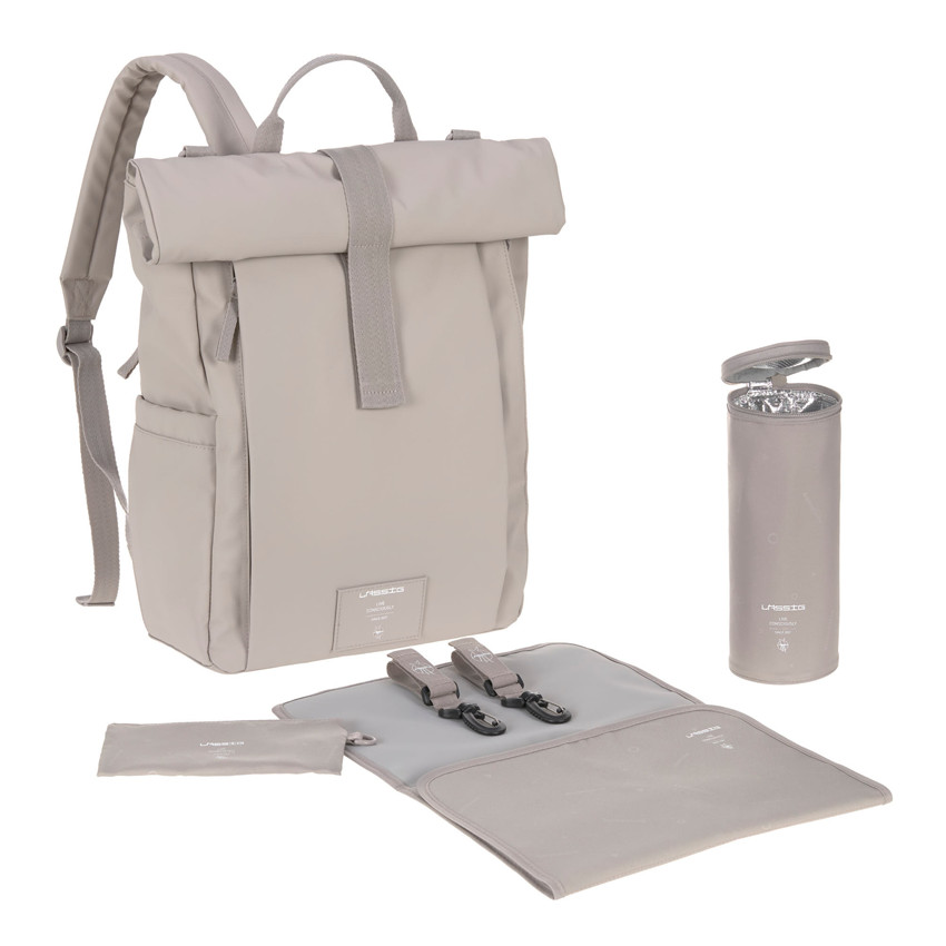 Sac à langer Rolltop Up - Taupe 