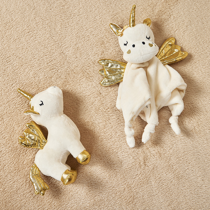 Peluche licorne en velours pour bébé fille 