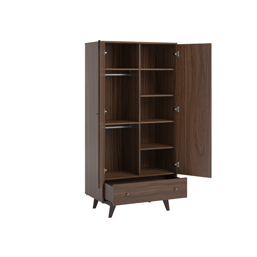Armoire 2 portes Mid Noix 