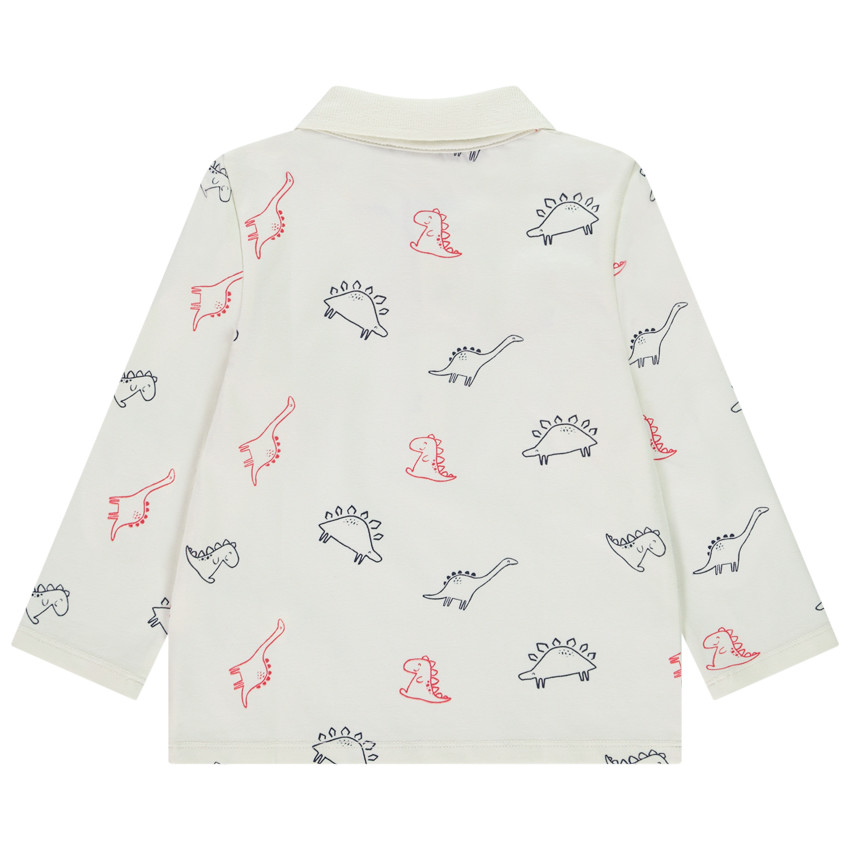 Polo manches longues imprimé dinosaures pour bébé garçon 