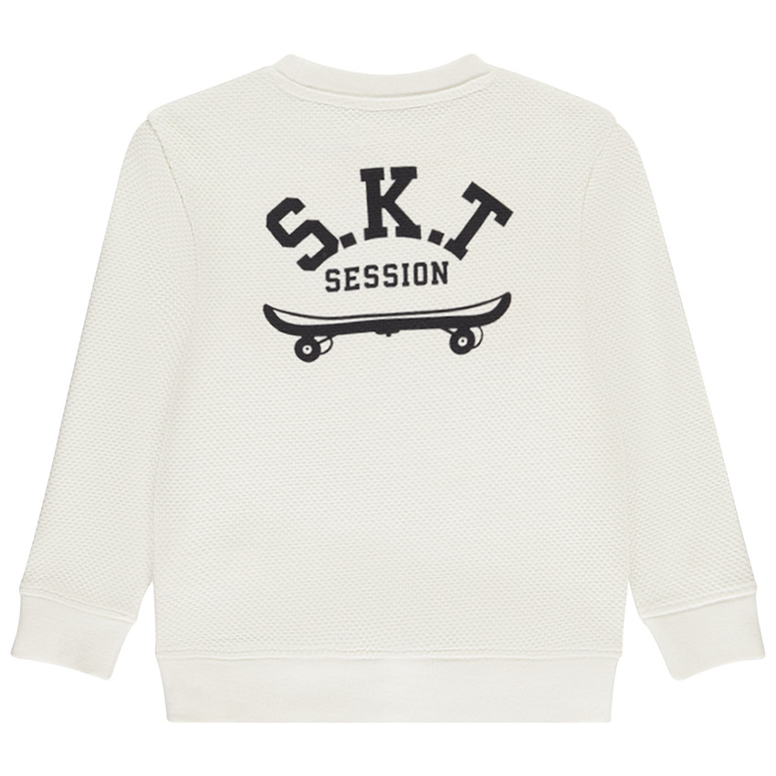 Sweat en molleton fantaisie motifs skate pour garçon 