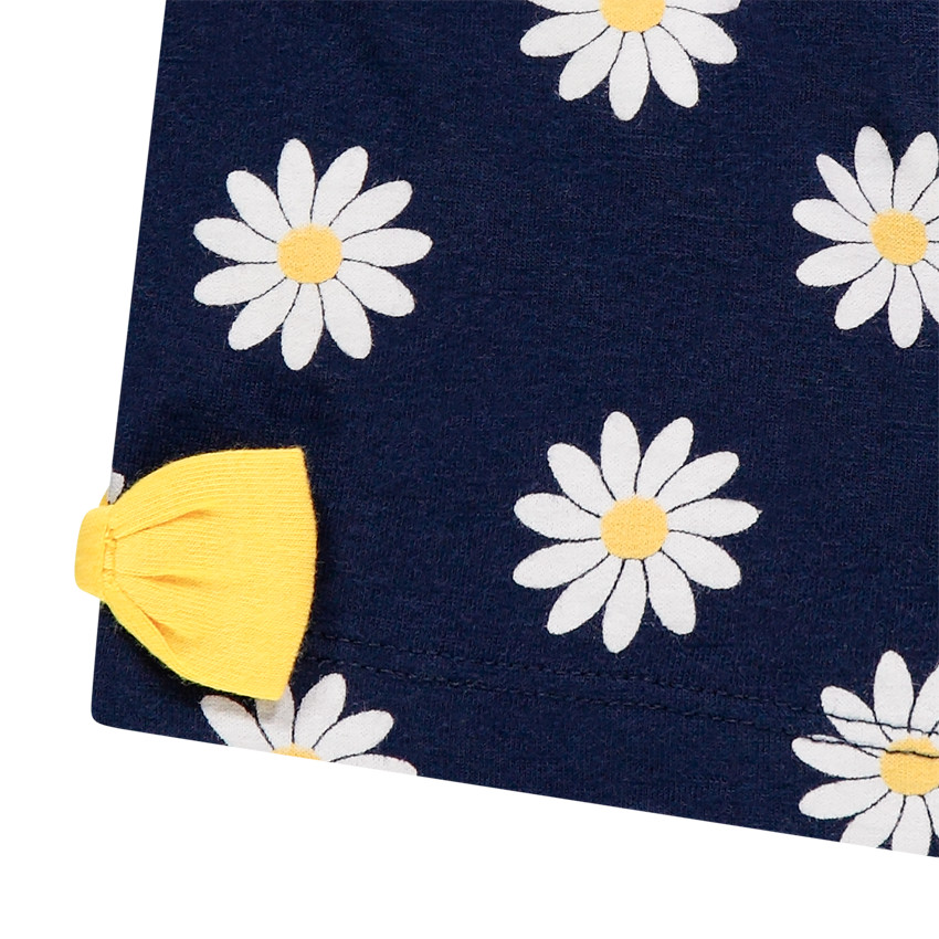 Ensemble en coton avec débardeur et short imprimé marguerites 