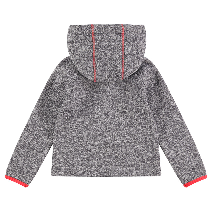 Gilet de ski à capuche amovible en maille twistée 