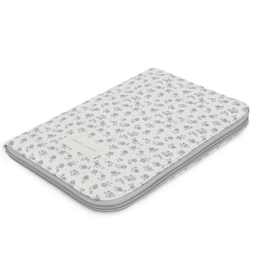 Carnet de santé Little Bloom Fleurs Gris 