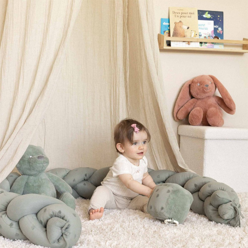 Peluche Ours Honey 45cm Vert Argile 