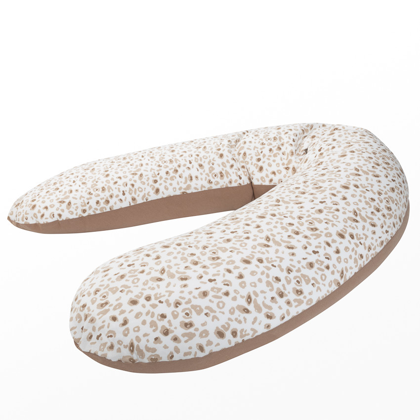 Coussin d'allaitement en microbilles 160cm imprimé Léopard 