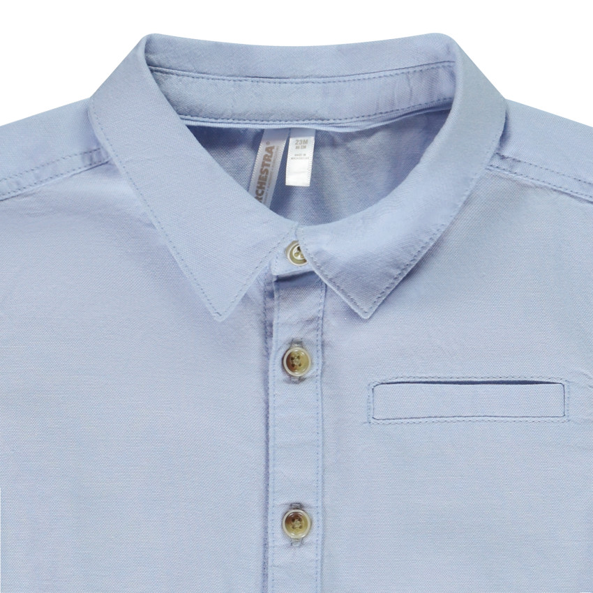 Chemise manches courtes uni pour bébé garçon 