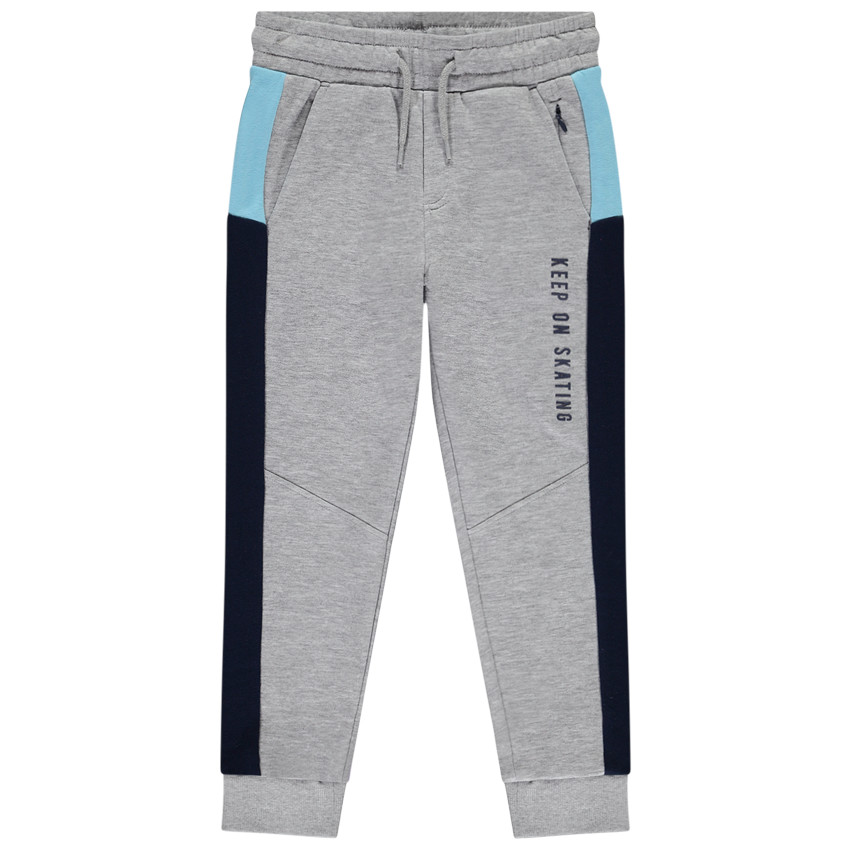 Jogging molleton à empiècements contrastés pour garçon 