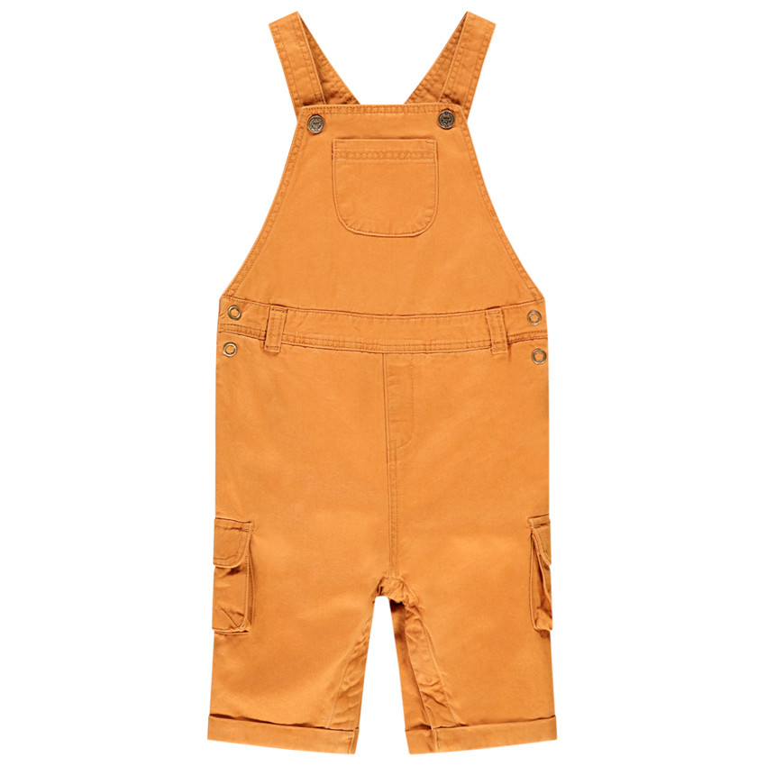 Salopette jaune en toile à poches pour bébé garçon 