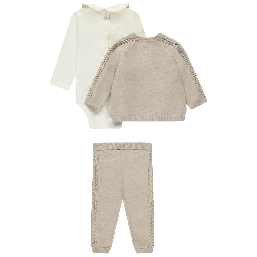 Ensemble 3 pièces en tricot Marie Disney pour bébé fille 