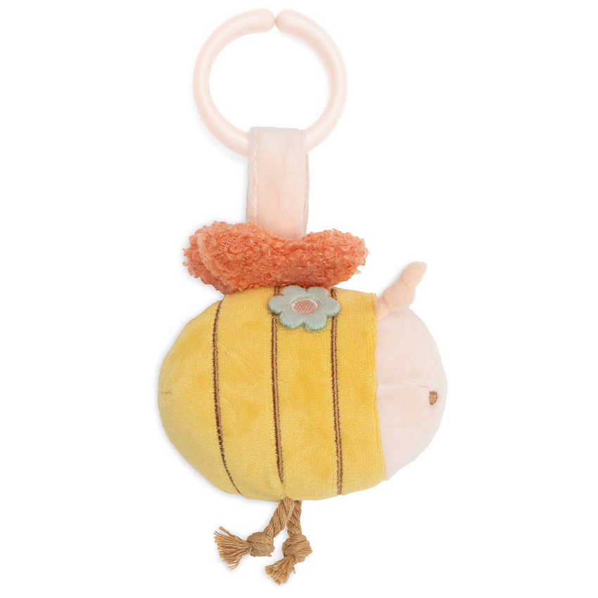 Peluche d'activité avec anneau d'attache Pretty Picnic Bee