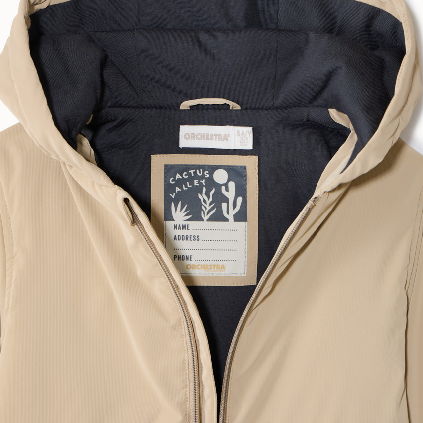 Coupe-vent rembourré en ripstop pour garçon 