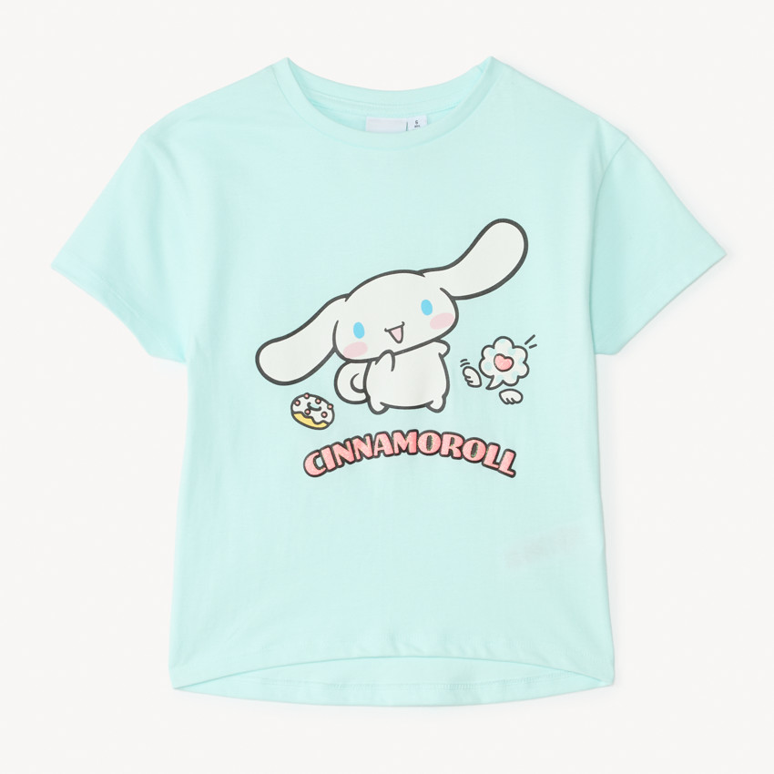 T-shirt manches courtes Cinnamoroll Hello Kitty pour fille