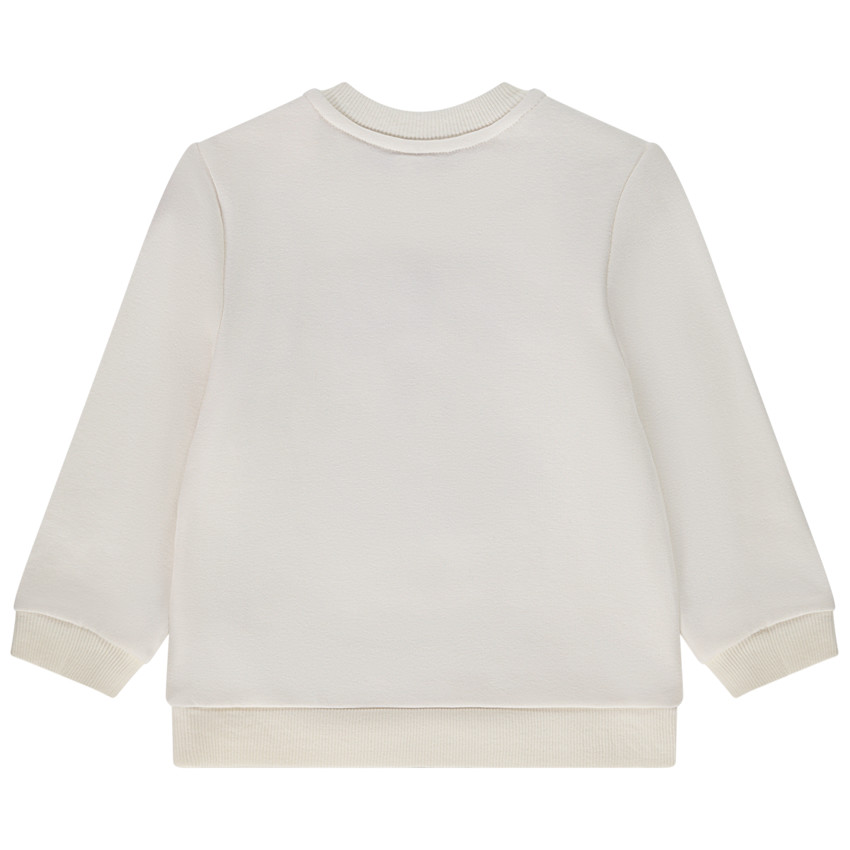 Sweat en molleton patchs bouclettes pour bébé fille 