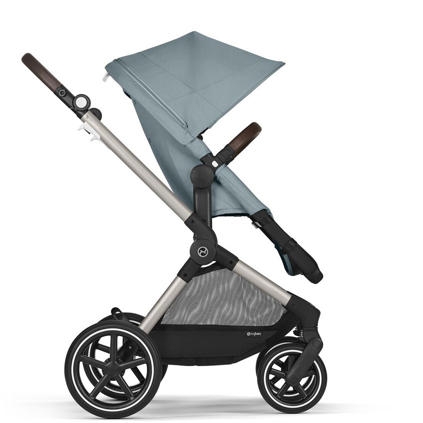 Poussette 2 en 1 Eos Lux taupe/sky blue 