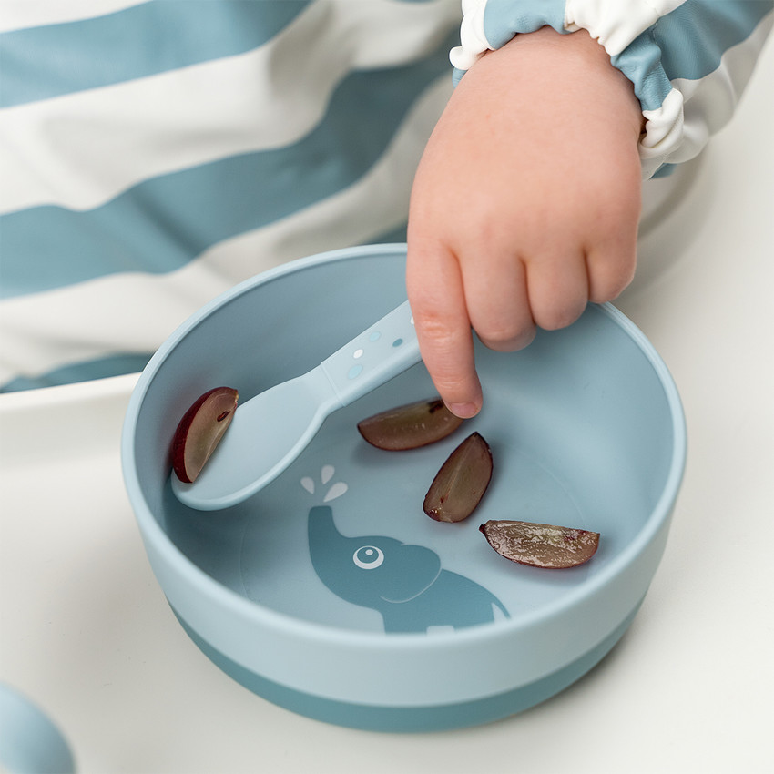Coffret de 3 couverts Happy Dots Foodie Bleu 