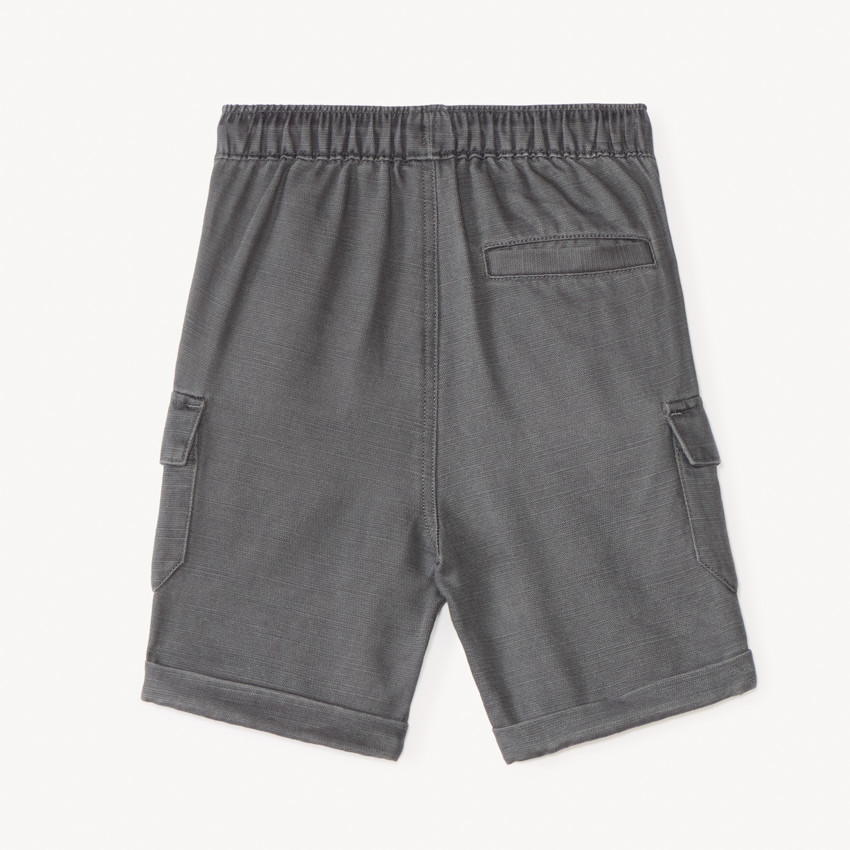Bermuda style cargo uni pour bébé garçon 