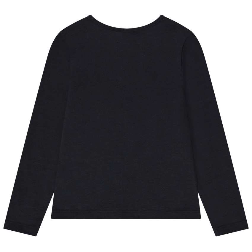 T-shirt manches longues en jersey avec sequins magiques pour fille 