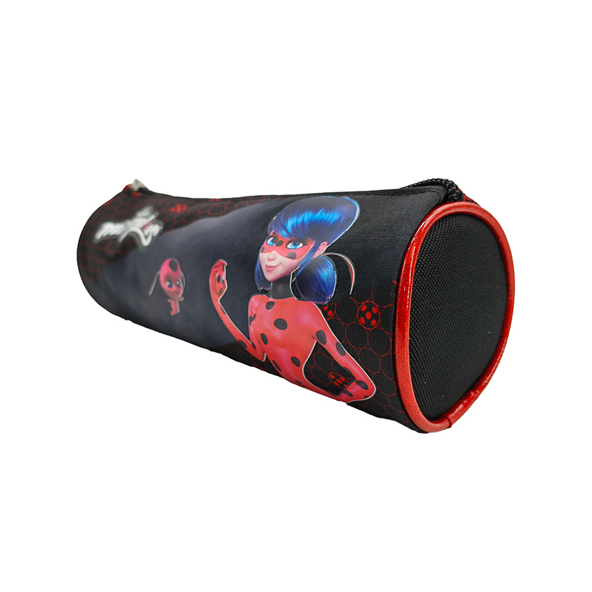 Trousse ronde double face LadyBug Miraculous/imprimé 