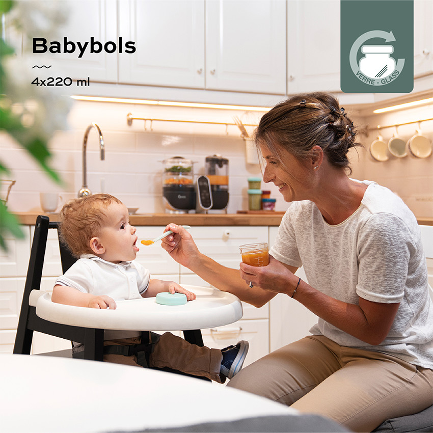 Lot de 4 Babybols en verre 220ml 