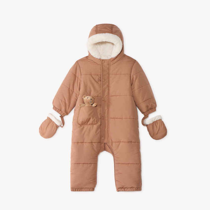 Combi-pilote en microfibre mixte avec doudou (finitions différentes selon l'âge) 