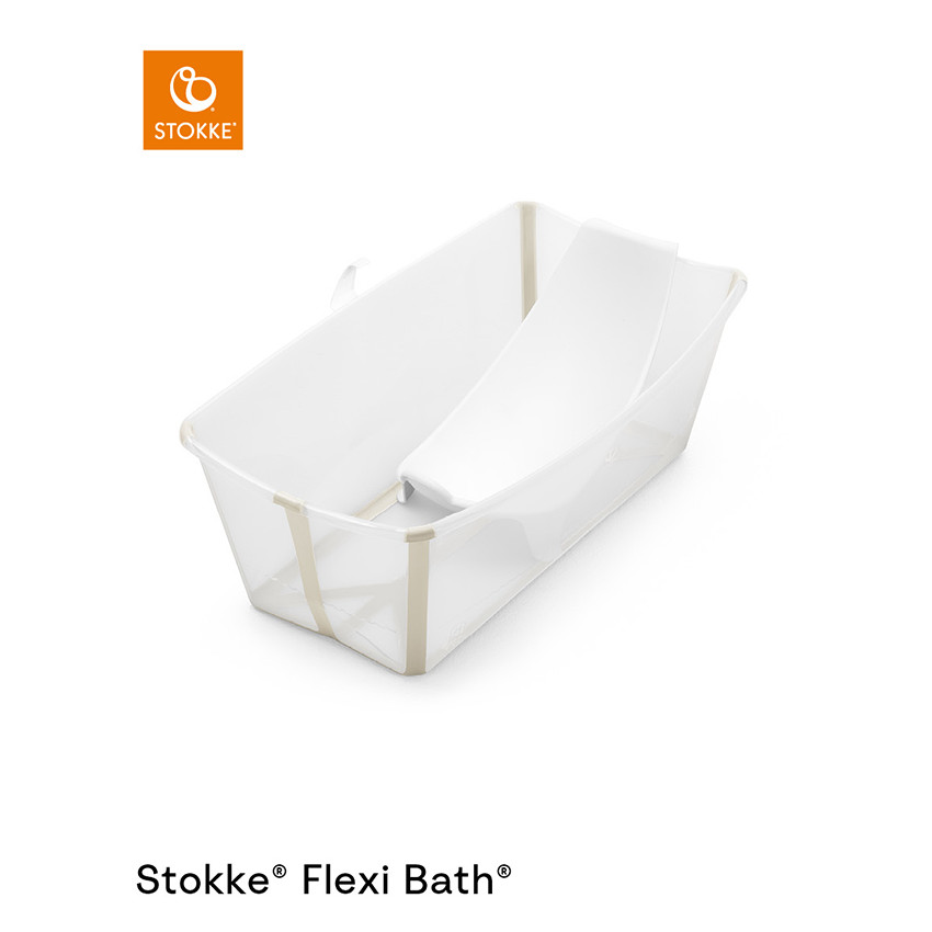Pack baignoire Flexi Bath + transat sandy beige - Transparent (Stokke) - Image 1