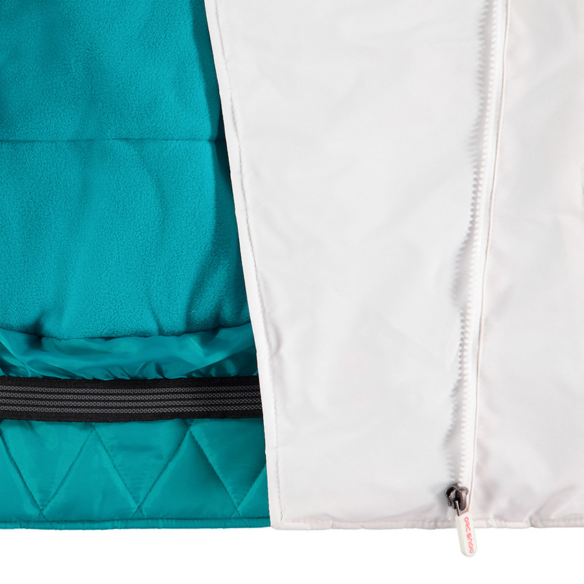 Junior - Blouson de ski avec capuche amovible et fausse fourrure 