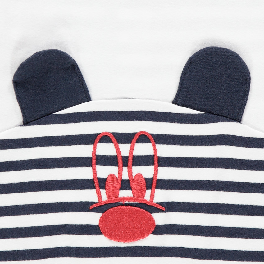 Dors-bien en jersey à rayures motif Mickey Disney 