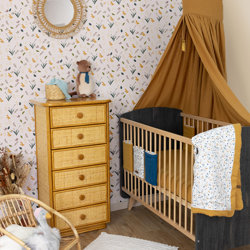 Ciel de lit 150 cm Boubou caramel 