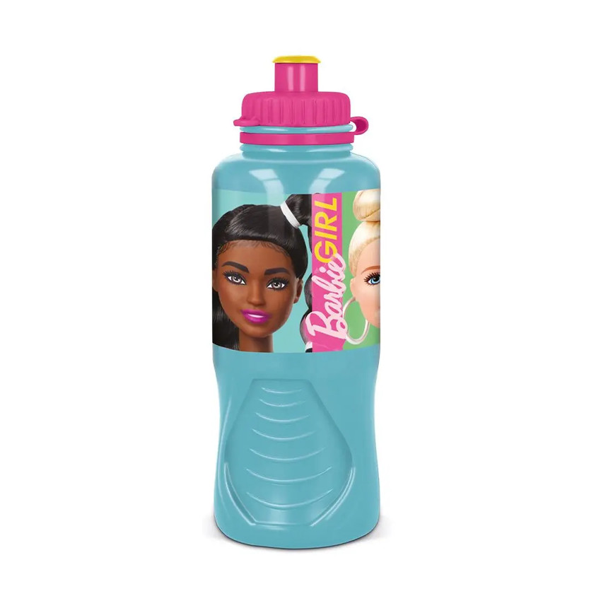 Gourde en plastique 430ml Barbie bleu