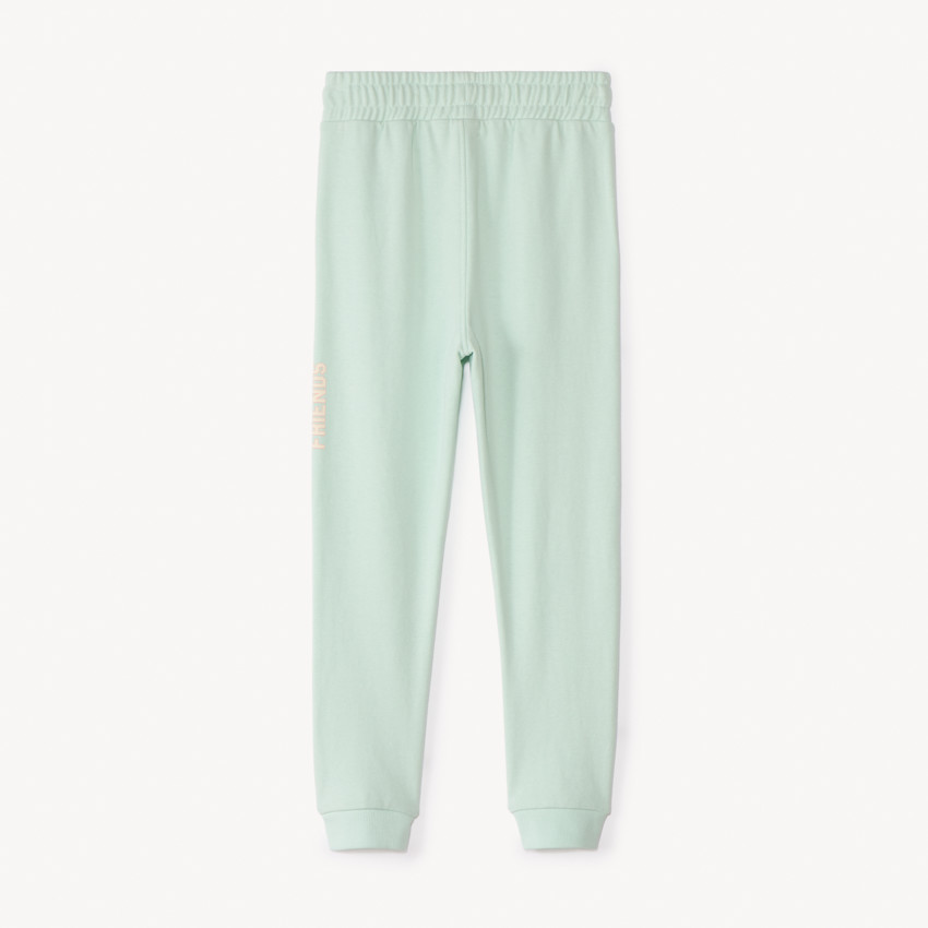 Jogging molleton uni à print pour fille 