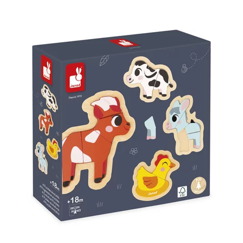 Puzzles évolutifs Ferme 