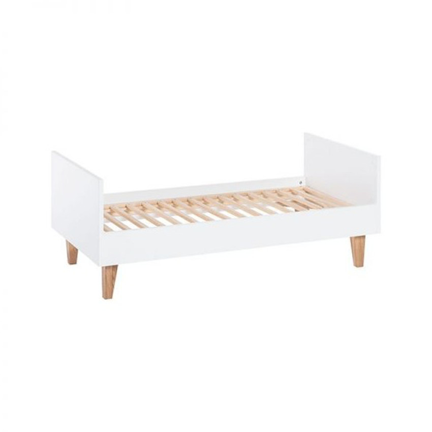 Lit Concept 70 x 140 cm - Blanc / Gris 