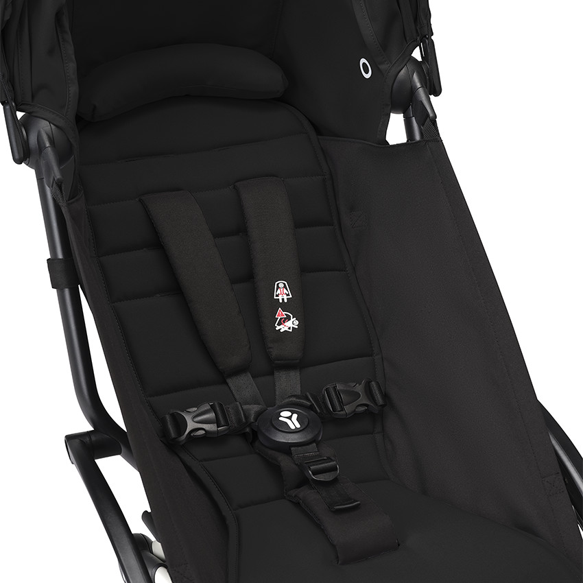 Poussette Stokke® YOYO³ de la naissance à 3 ans - cadre blanc/noir 
