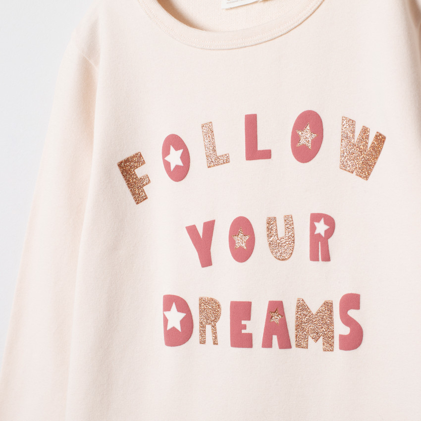 Robe en molleton effet 2-en-1 