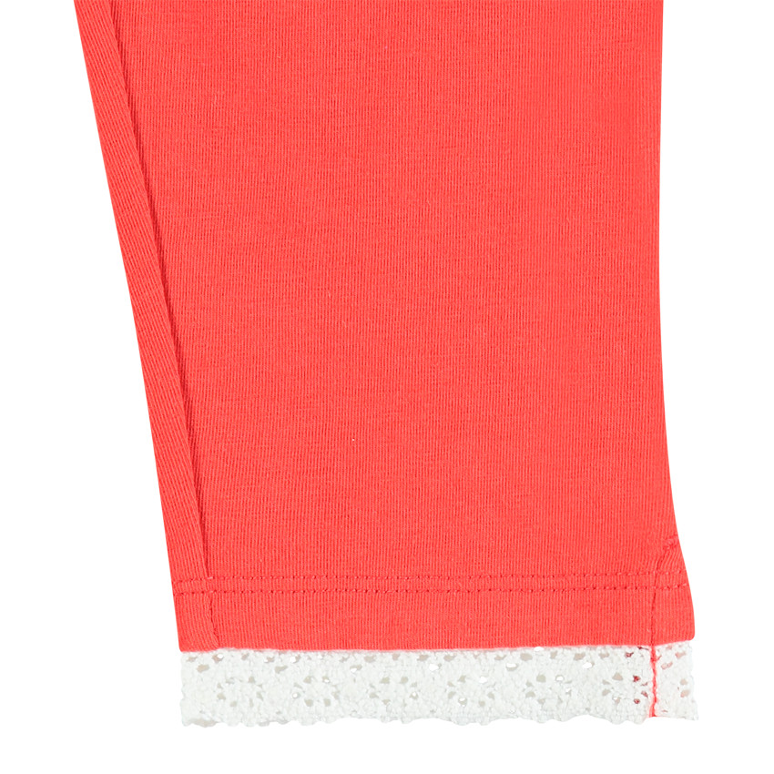 Corsaire en jersey finition broderie anglaise 