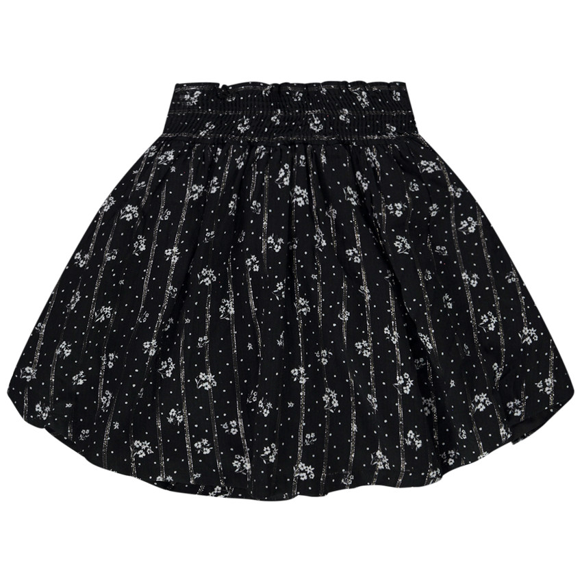 Jupe patineuse à taille smockée pour fille