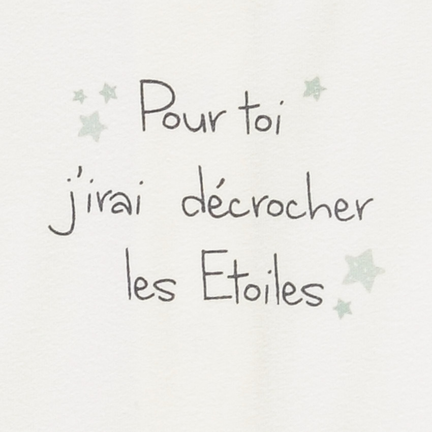 Ensemble 3 pièces en jersey imprimé étoiles pour bébé 