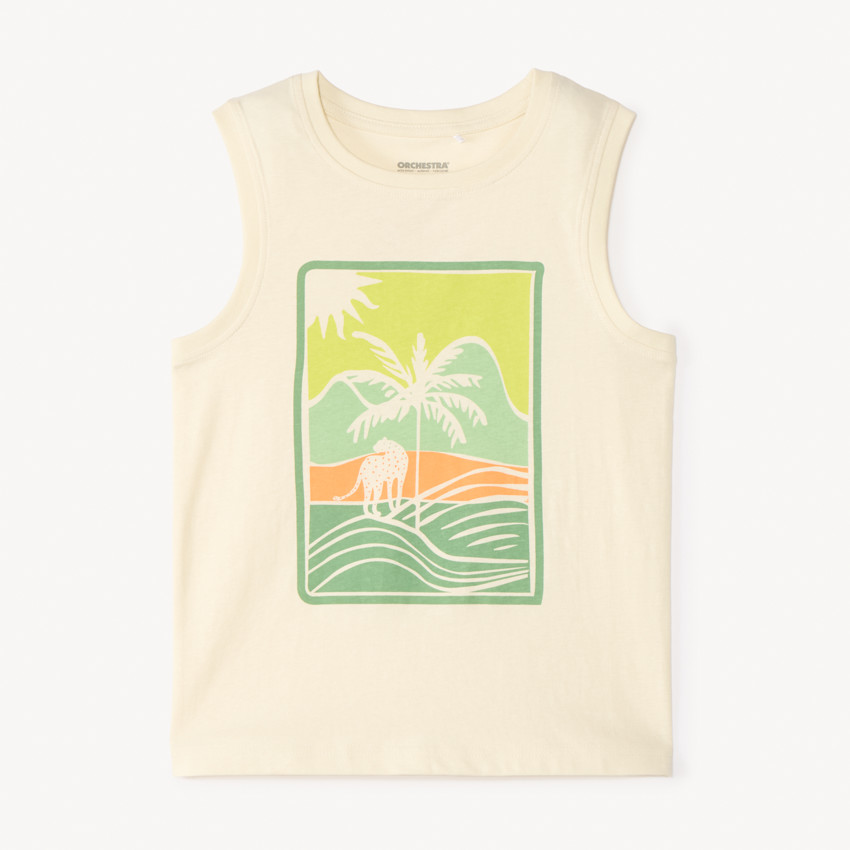 Débardeur en jersey motifs fantaisie pour garçon 