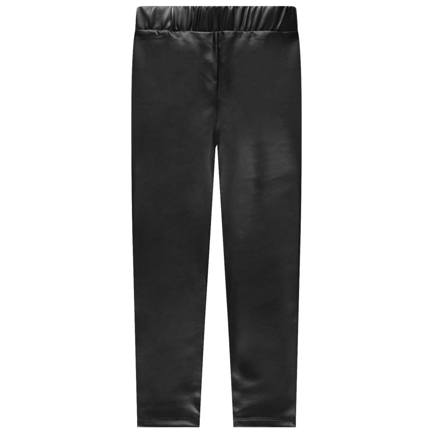 Legging en simili cuir uni 