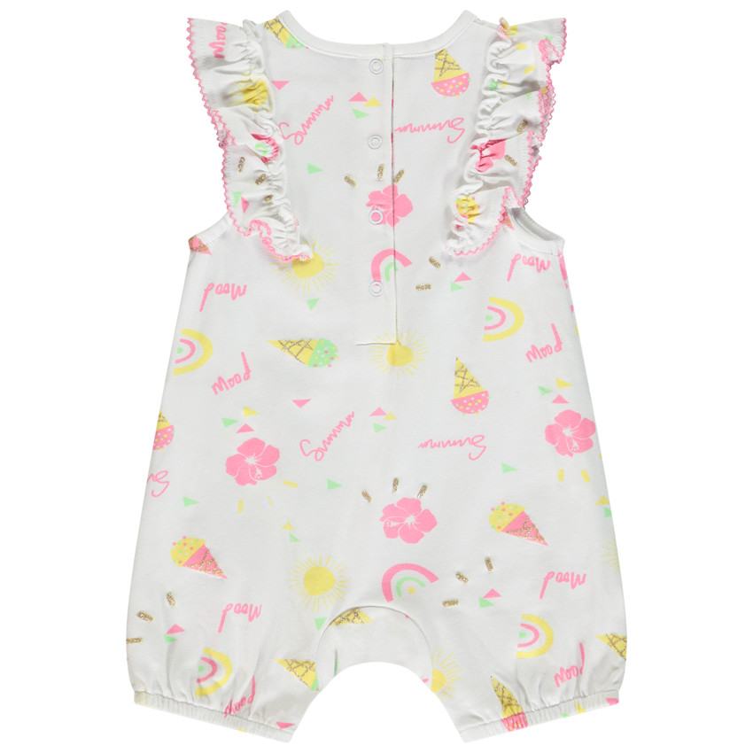 Lot de 2 combinaisons courtes Glace pour bébé fille 