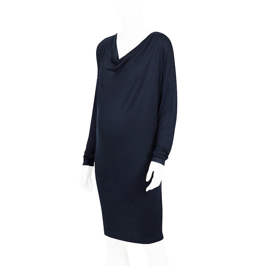 Robe manches longues de grossesse unie 
