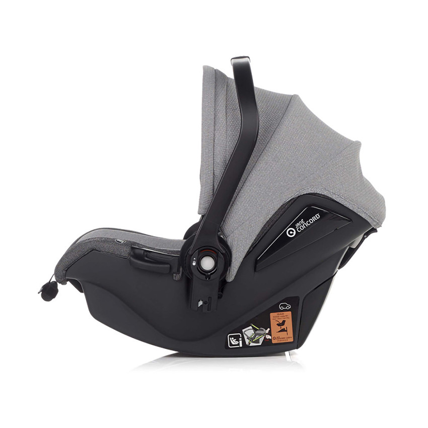 Poussette Trio Crosslight 3 à LED + nacelle Sweet + coque Koos i-Size dim grey 