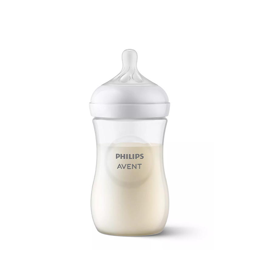 Coffret naissance 3 biberons Natural Response + goupillon - Transparent (Philips Avent) - Image 1