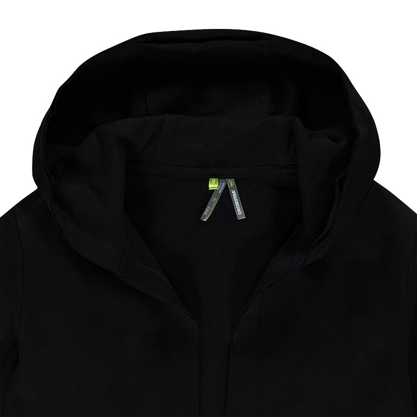 Junior - Gilet long à capuche en molleton 