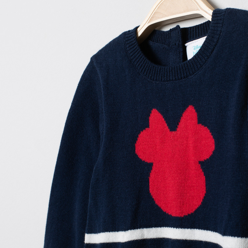 Robe manches longues en tricot Minnie Disney 