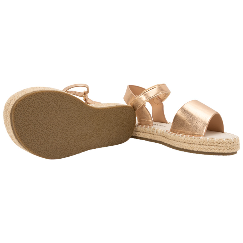 Espadrille sandals rose gold new arrivals