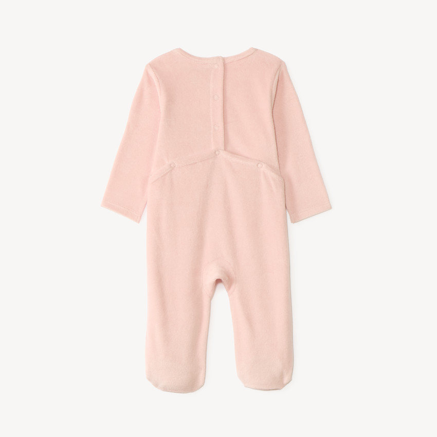 Dors-bien bébé fille en velours print mignon 