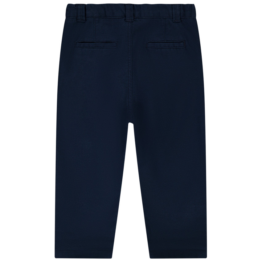 Pantalon chino en coton texturé uni pour bébé garçon 